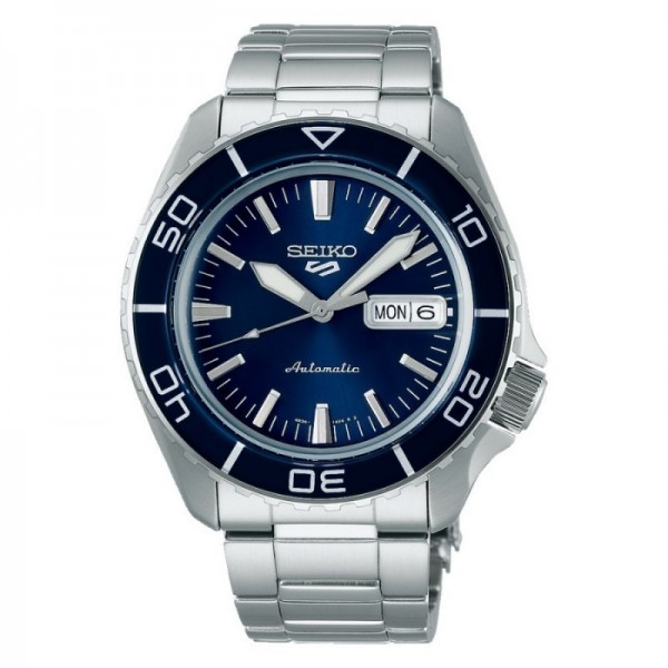 Seiko SRPK97K1 Men Automatic Blue Dial Stainless Steel Strap