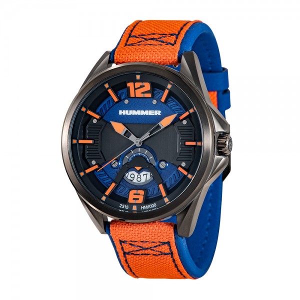 Hummer HM1000-1785 Gun Steel Orange Canvas Strap