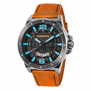 Hummer HM1007-1745 Gun Steel Brown Leather