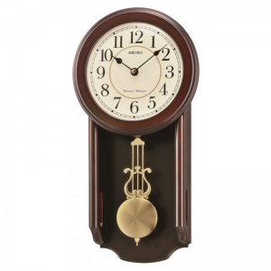 Jam Dinding Seiko QXH063B Brown