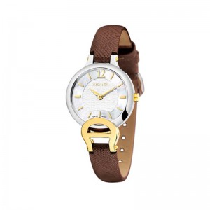 Aigner Pesaro A24256A Silver Rosegold Brown